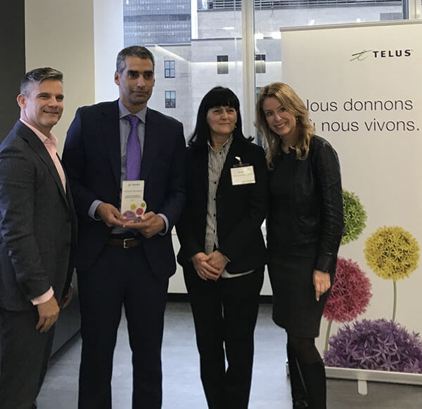 Image de la remise de prix Telus 2018